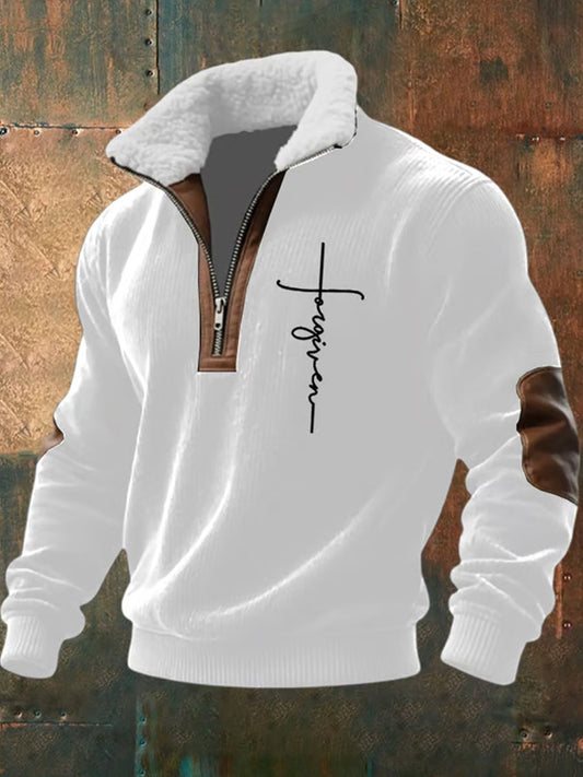 Pánské vintage art faith casual sweatshirt