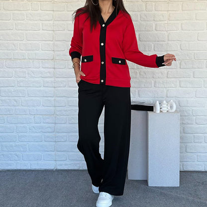 🔥Horká nabídka 50% SLEVA⏳ Dámská ležérní dvoudílná souprava v barevném provedení👚👖