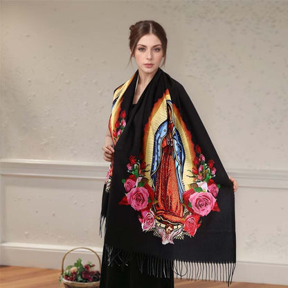 🎄Předvánoční výprodej – sleva 49 %💞Elegantní dámský šátek s jemnými třásněmi🧣